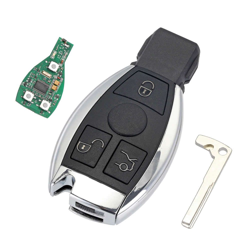 3 Tasten Remote Car Key Shell Key Ersatz für Mercedes Benz Jahr 2000 + NEC &BGA Control 433MHz