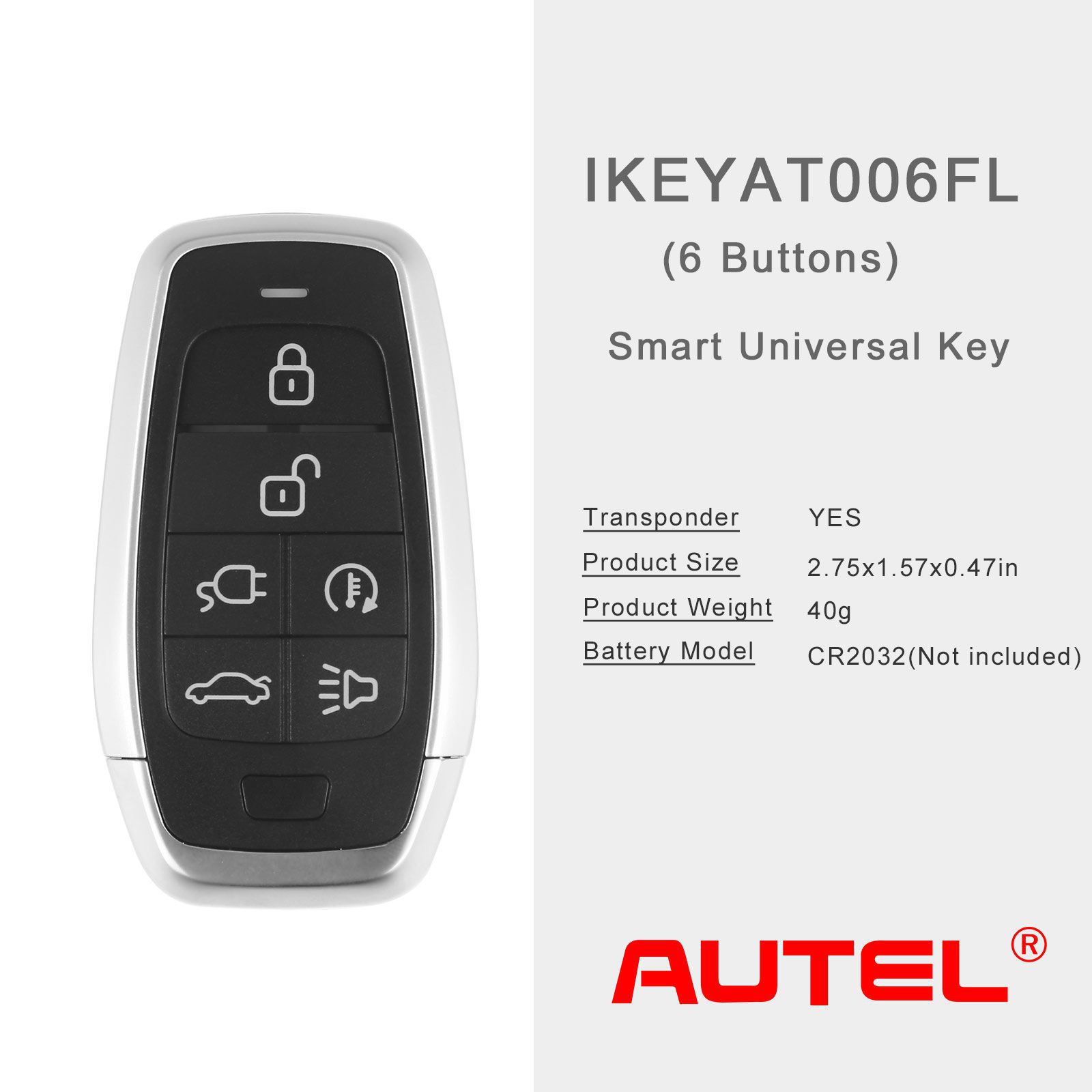 AUTEL IKEYAT006FL 6 Tasten Unabhängige Universal Smart Key 5pcs/lot