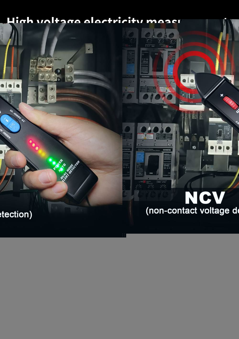 Neutraler Spannungsdetektor BSIDE AVD07 Smart Electric Pen Tester Live/Neutral Wire Distinction Kontinuitätsprüfung NCV