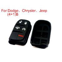 Button Rubber 4 +1Button (Use for Dodge Chrysler Jeep) 5pcs /lot