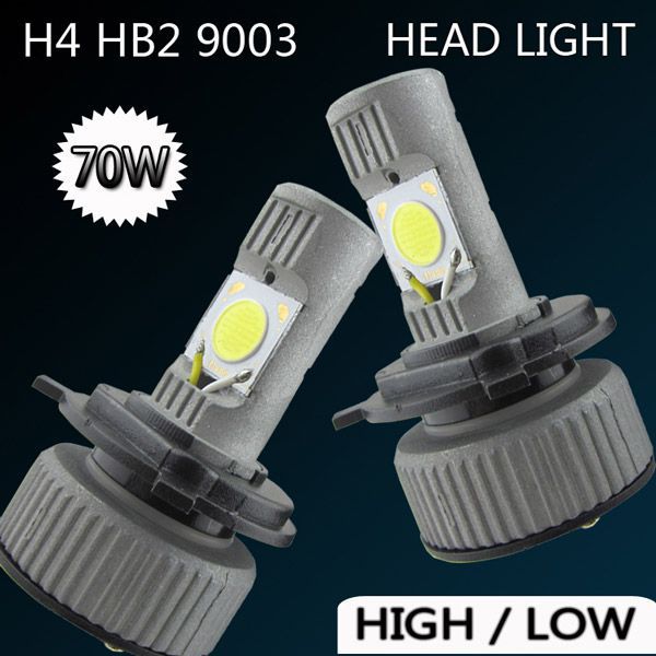 Universal Car Truck H4 3600LM 70W LED HeadLight H/L Beam Lampe 6000K 7500K integriert