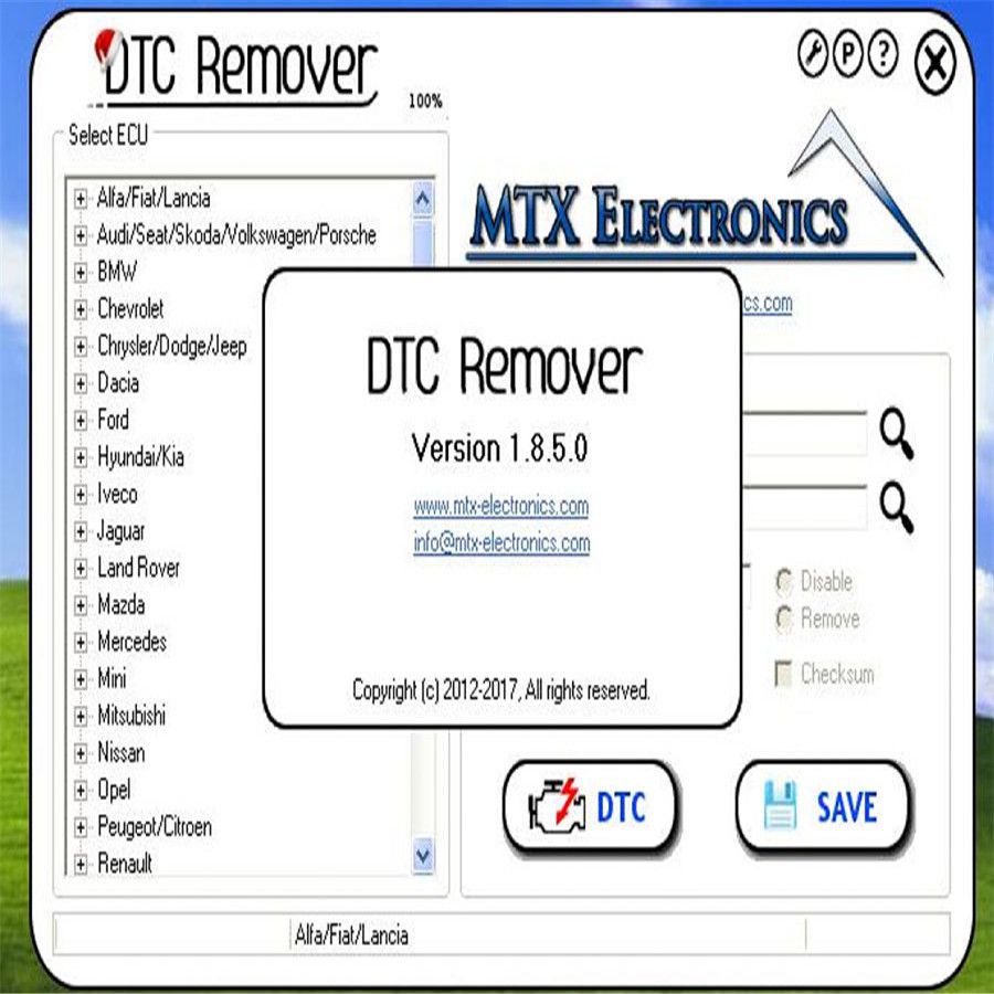 Neue Ankunft DTC Remover Ver: 1.8.5 Software