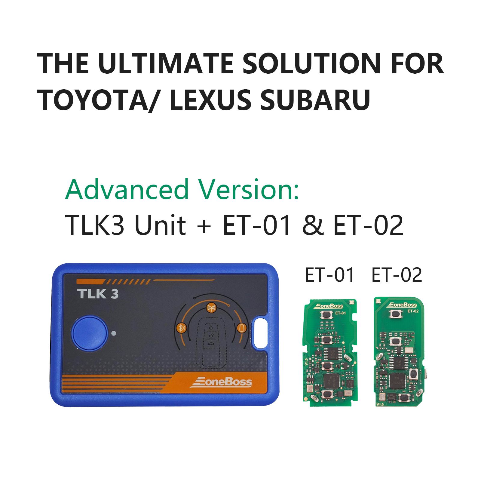2026 EONEBOSS TLK3 Kit Advanced Version – TLK3 Einheit, ET-01 und ET-02 für Toyota, Lexus und Subaru