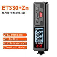 R&D ET330 Car Paint Thickness Gauge Electroplate Metal Coating Thickness Gauge for Car 0-1500um Fe& NFe Coating Meter