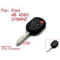 Remote Key 4D63 -80BIT 4 Button 315mhz For Ford