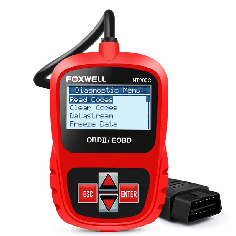 FOXWELL NT200C OBD2 OBDII Automotive Scanner Engine Code Reader Sensor Freeze Frame OBD 2 Car Diagnostic Tool Besser als ELM327