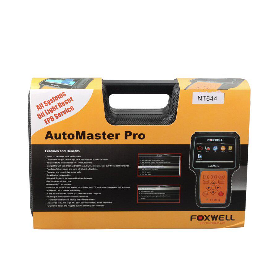 Foxwell NT644 Automaster Alle macht Full Systems + EPB + Öl Service Scanner