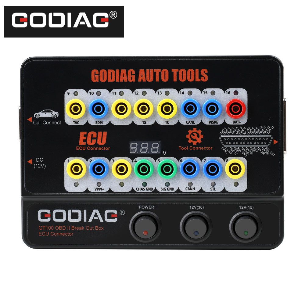 GODIAG GT100 Auto Tool OBDII Break Out Box ECU Connector