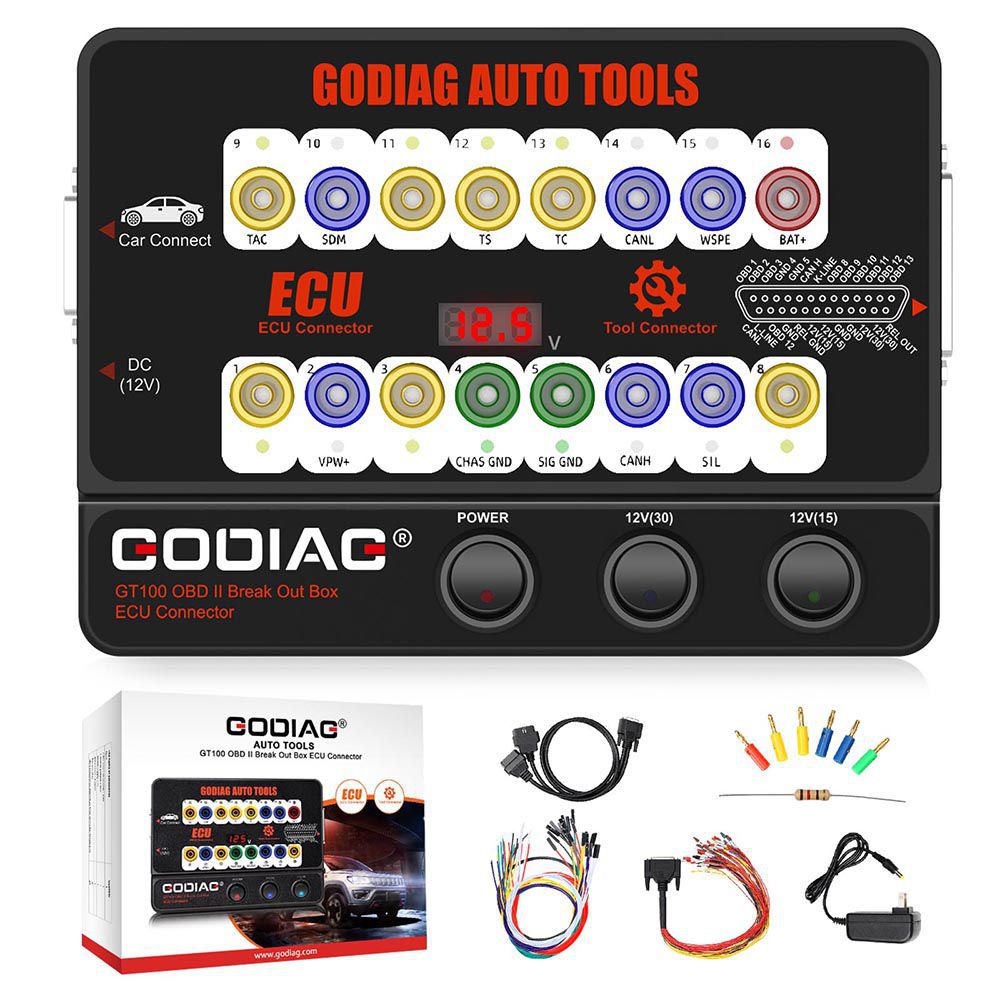 GODIAG GT100 Breakout Box ECU Tool mit BMW CAS4 CAS4+ und FEM/BDC Testplattform Vollpaket