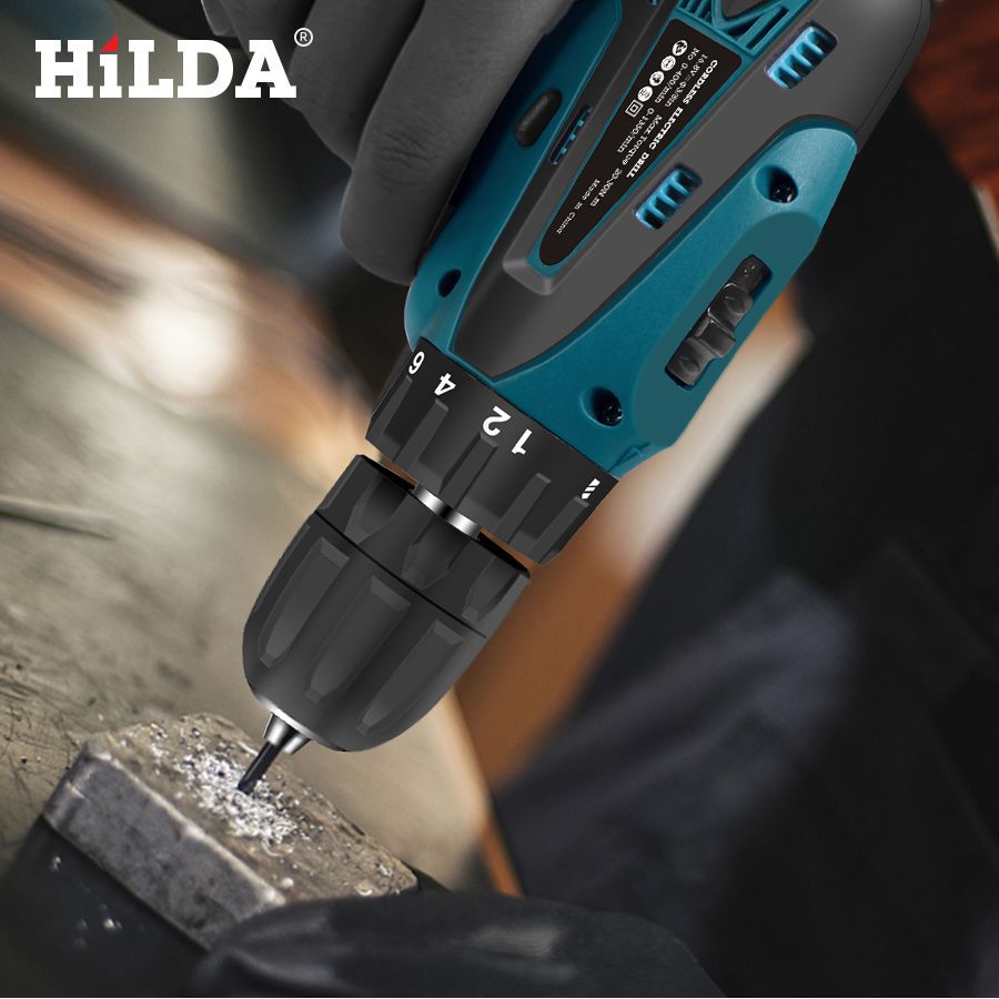 HILDA Mini Portable Electric Screwdriver Electric Drill Lithium Battery Mini Drill Cordless Screwdriver Power Tools
