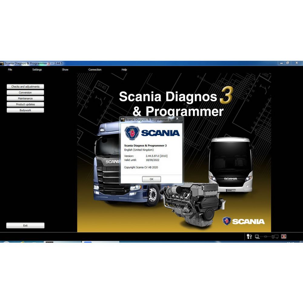Scania SDP3 2.59.1 Diagnose und Programmierung für VCI 3 VCI3 ohne Dongle