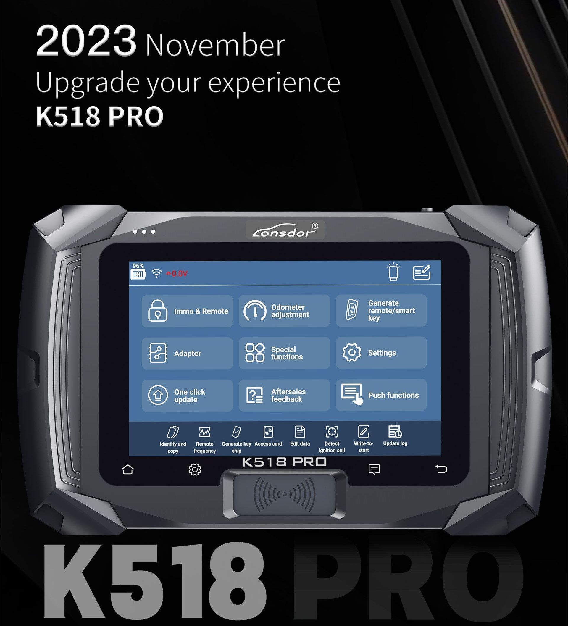 2023 Lonsdor K518 PRO Vollversion All In One Key Programmer mit 2pcs LT20, Toyota FP30 Kabel, Nissan 40 BCM Kabel, JCD, JLR und ADP Adapter
