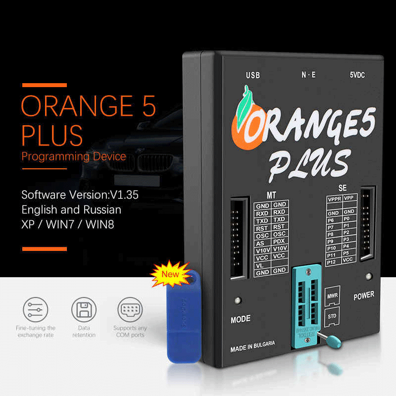 2020 OEM Orange5 Plus V1.35 Programmierer mit Volladapter Erweiterte Funktionen mit USB-Dongle