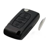 Original Flip Remote Key 3 Button für Peugeot 307