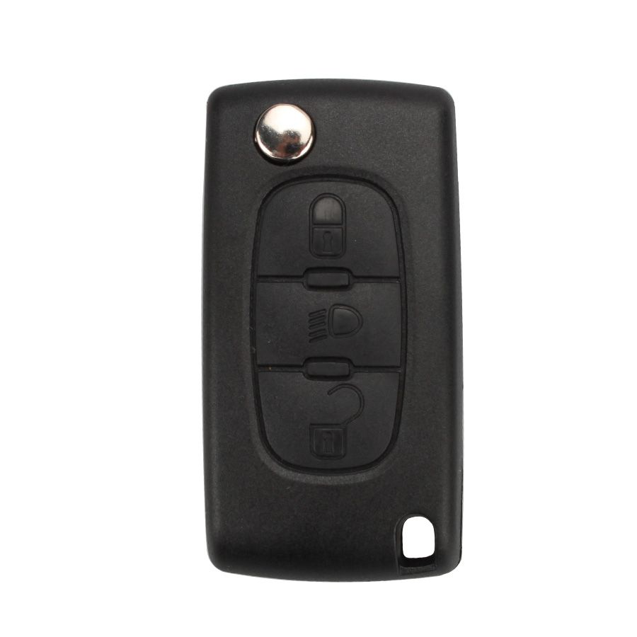 Remote Key Shell 3 Button for Peugeot Flip 5pcs /lot