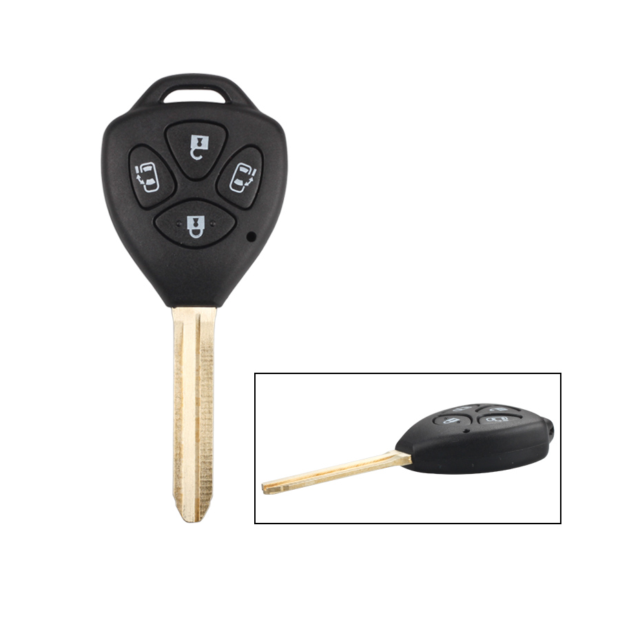 Remote Key Shell 4 Button (ohne Aufkleber mit Schiebetür) Für Toyota 5pcs /lot