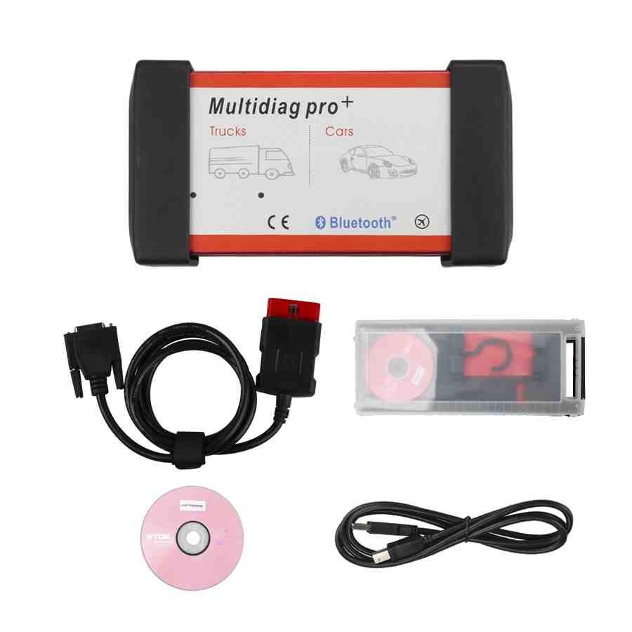 V2015.03 New Design Multidiag Pro CDP + For Cars /Trucks And OBD2 With Bluetooth and 4GB Card Plus Car Cables Support Win8