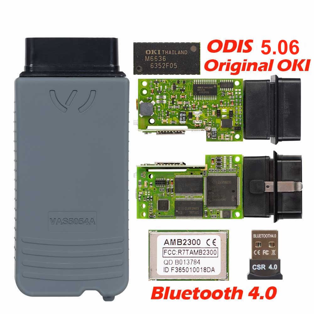 Latest VAS5054 Full Chip Original OKI Auto OBD2 Diagnostic Tool VAS5054A VAS 5054A Bluetooth Reader Scanner