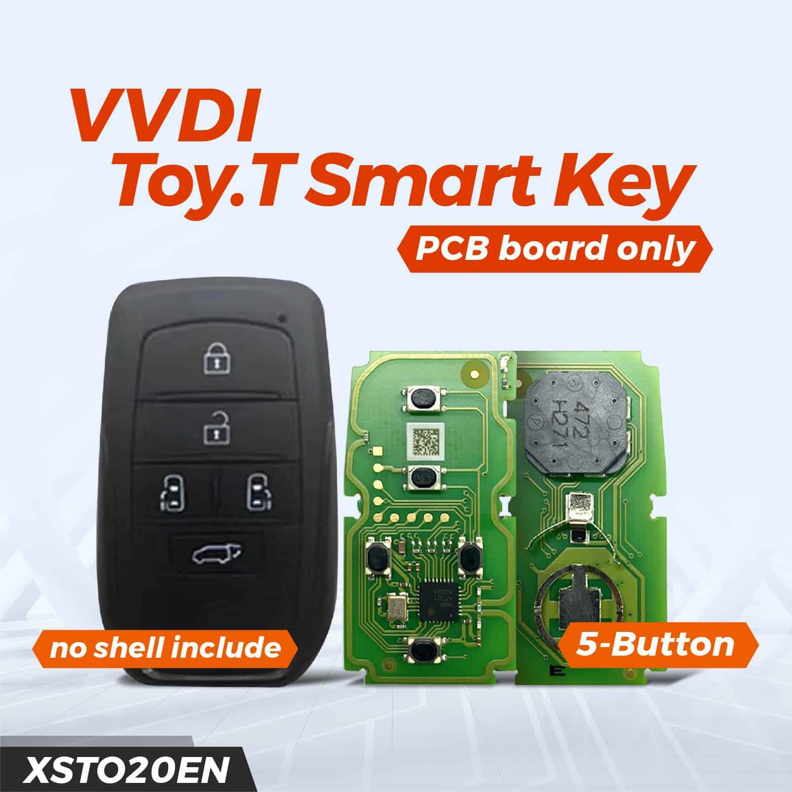 2023 Neueste Xhorse XSTO20EN VVDI Toy.T XM38 Smart Key 5 Tasten PCB Nur