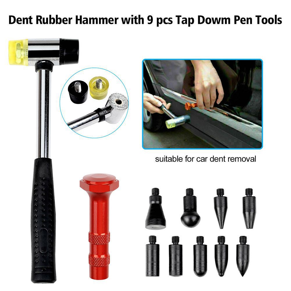 81PCS PDR Dent Lifter Tools Kit Paintless Hagel Repair Slide Hammer Puller Tab