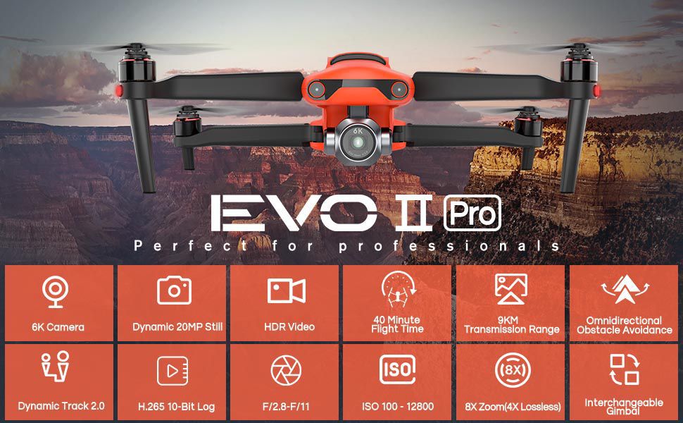 Autel Robotics EVO II Pro 6K Drone Rugbed Bundle