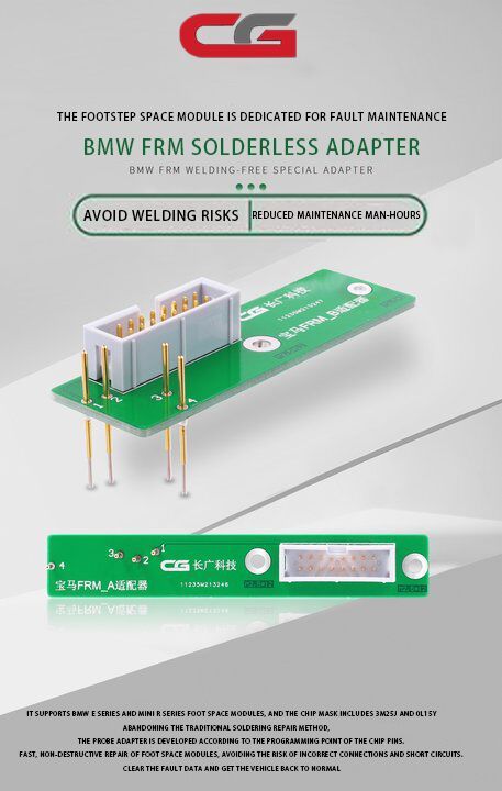 CG BMW FRM Lötfreier Adapter