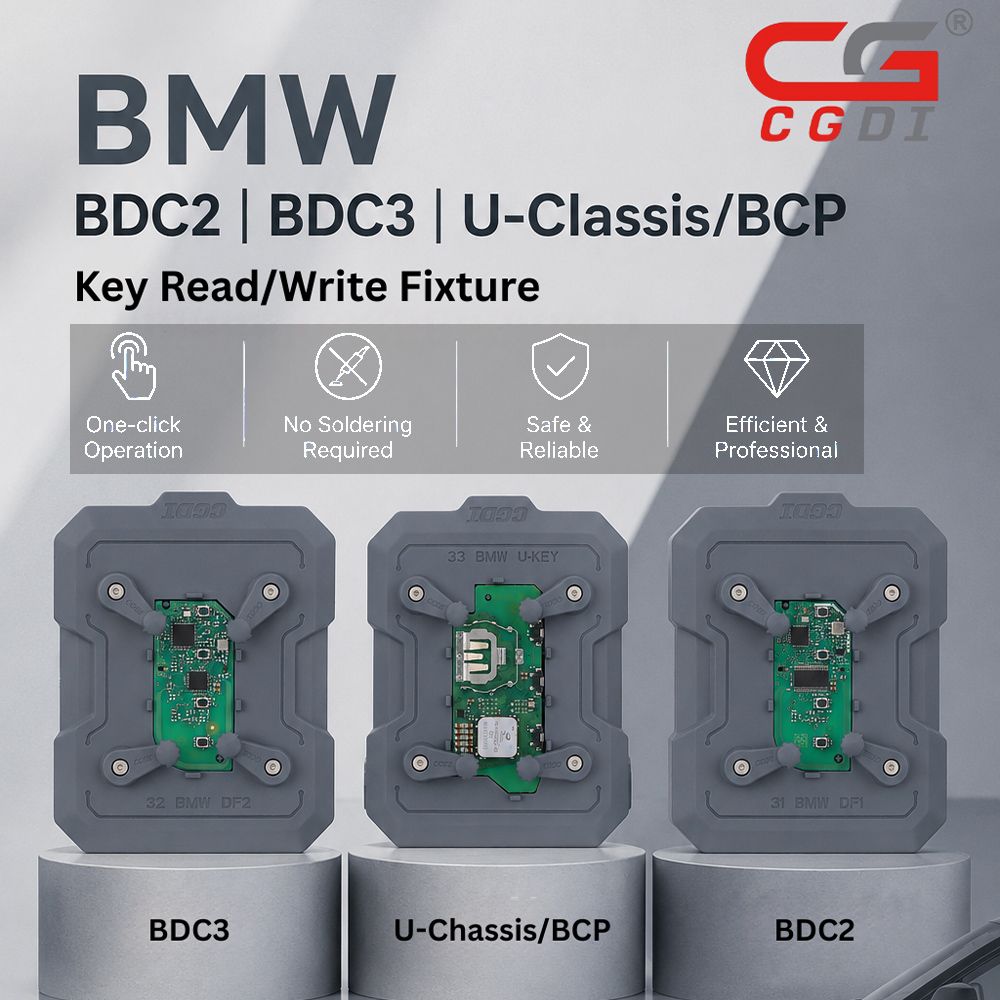 CGDI BMW BDC2 BDC3 U-Classis/BCP Schlüssel Lesen/Schreiben Befestigung Arbeiten mit K2 A2 3pcs/set