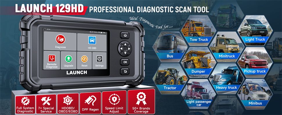 Einführung des CRP129 HD Heavy Duty Truck Scanners
