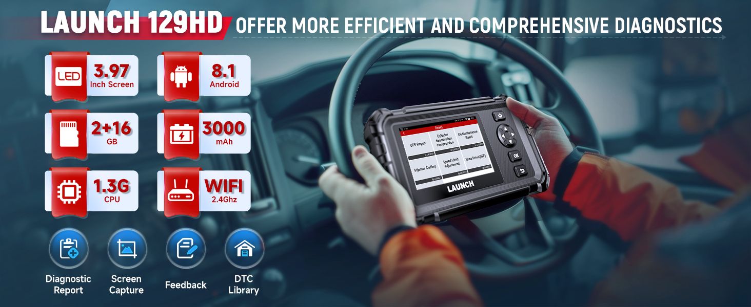 Einführung des CRP129 HD Heavy Duty Truck Scanners