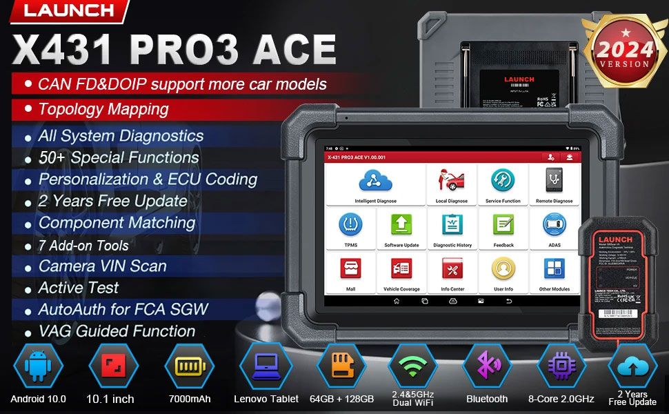 Starten Sie das X431 PRO3 ACE Diagnosewerkzeug