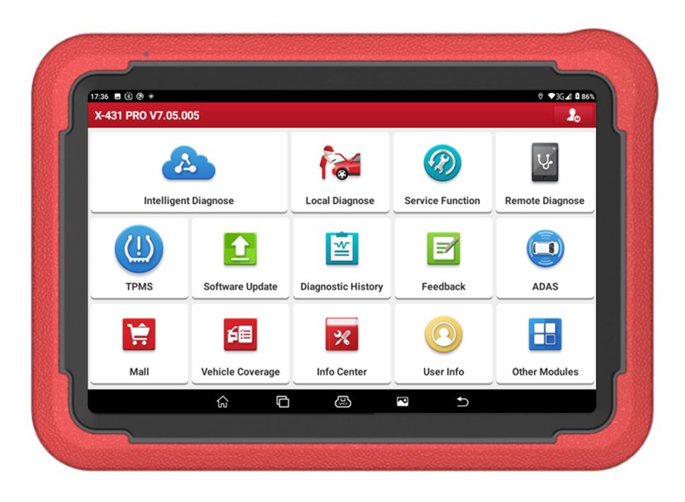 Starten Sie X-431 PROS V5.0 Diagnosewerkzeug 37 Sonderfunktionen