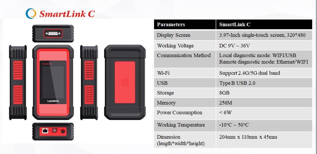 Starten Sie SmartLink C V2.0 Ferndiagnosegerät