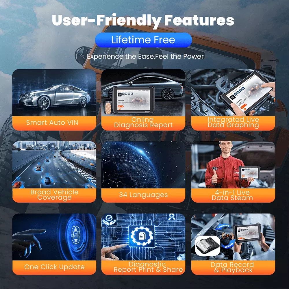 THINKCAR THINKSCAN 689BT Professionelle Auto Diagnose Auch