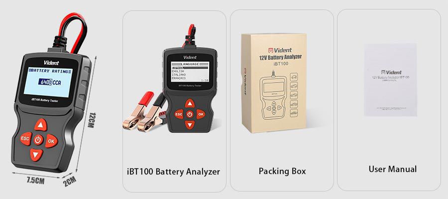Vident iBT100 Battery Analyzer im Kombibereich 160;