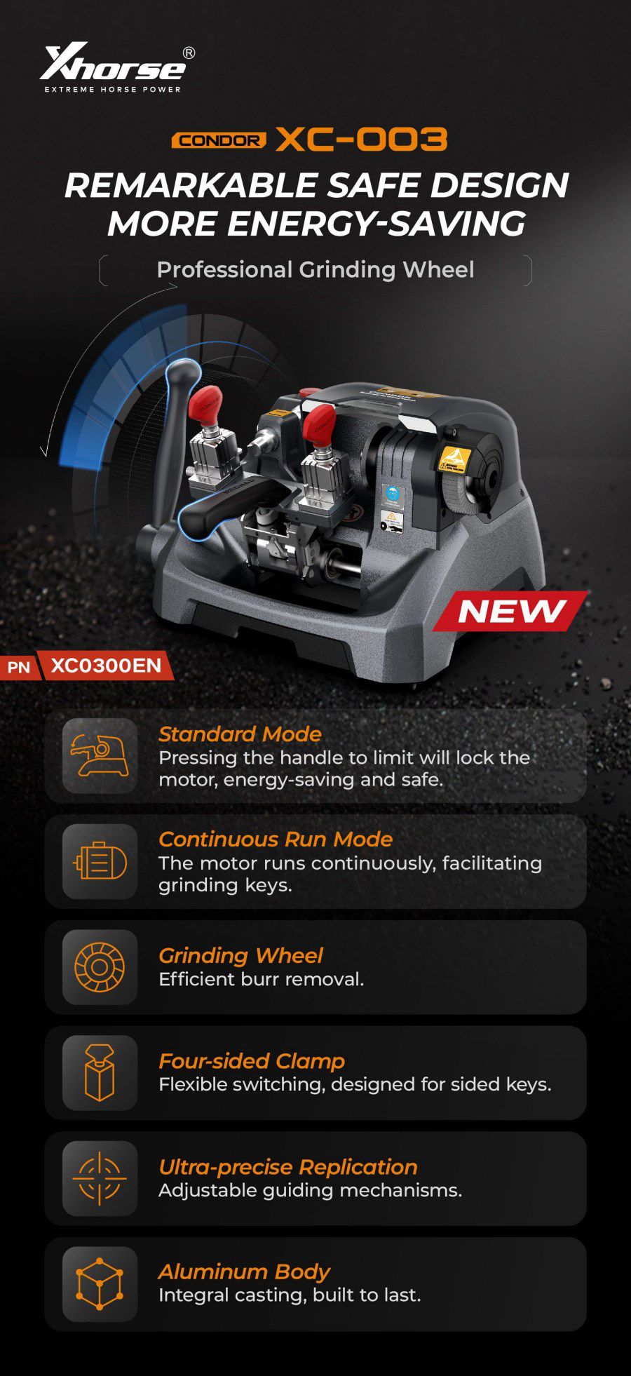 XHORSE CONDOR XC-003 Mechanische Schlüsselschneidemaschine