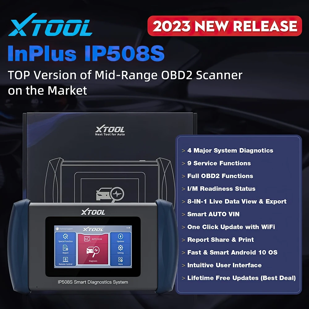 XTOOL InPlus IP508S OBD2 Diagnosegerät – ABS, SRS Airbag