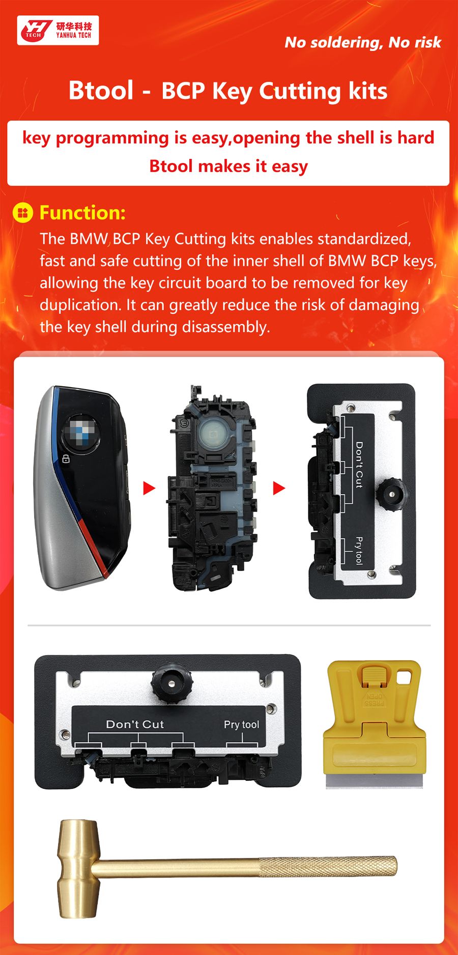 YANHUA Btool BCP Schlüssel Schneiden Kits