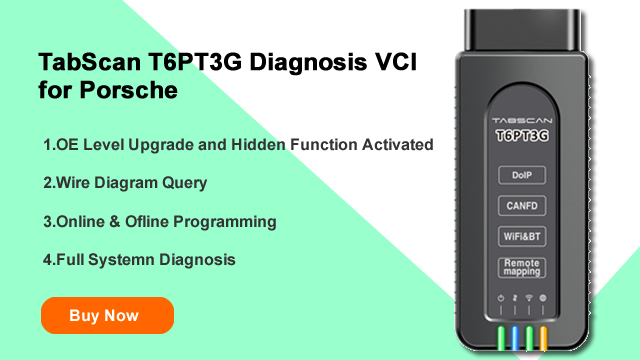TabScan T6PT3G Diagnose VCI für Porsche