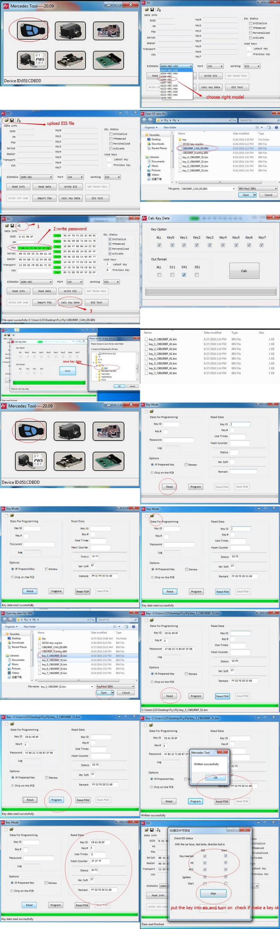 2009 -2013 MB BGA Key Read EZS PW and Write ESL Tool for repair store