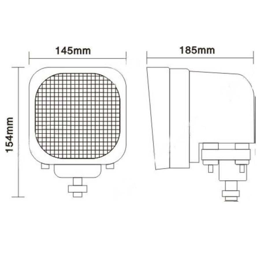 55W HID XENON DRIVEN WORK LIGHTS White Wide Flut Beam H1 LKW BOAT UTE AVT 12V 24V