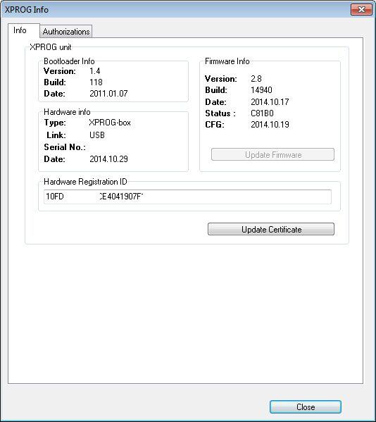 ATMEGA64 Reparatur Chip Update XPROG -M Programmer von V5.0 /V5.3 /V5.45 /V5.50 bis V5.55 Vollautorisierung (CAS4) mit Stable Software