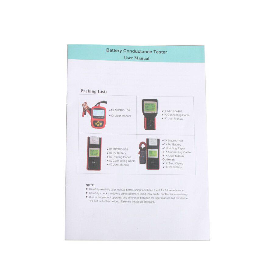 AUGOCOM MICRO -468 Battery Tester Akku -Leitung & Elektrischer Systemanalysator mit einjähriger Garantie