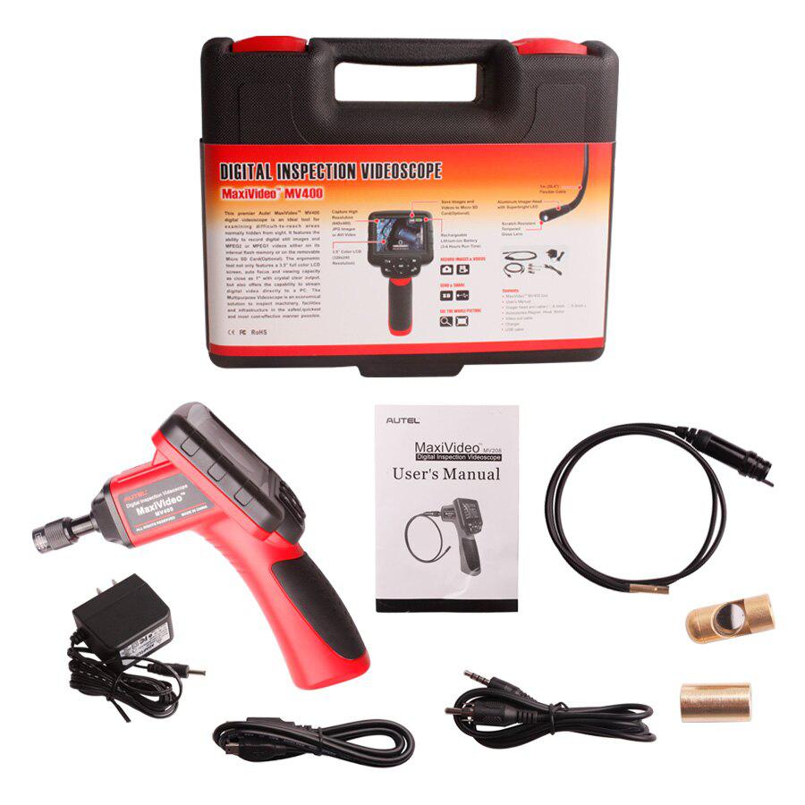 Autel Maxivideo MV400 Digital Videoscope Mit 5,5mm Diameter Imager Head Inspection Camera