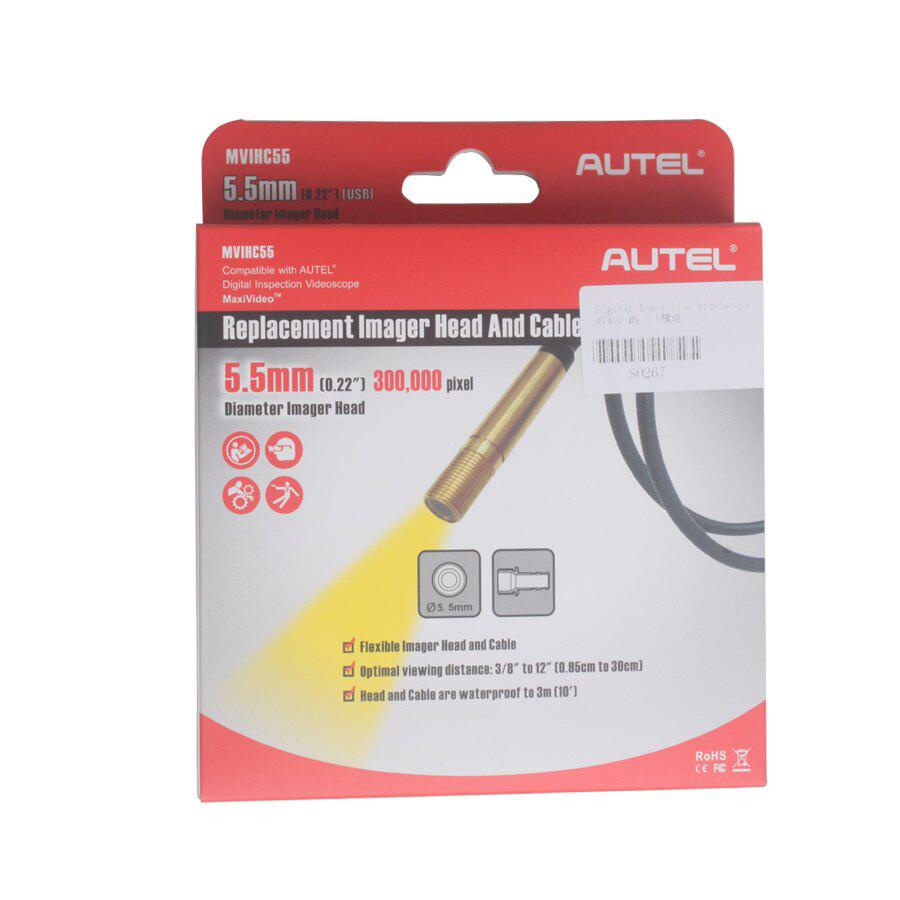 Autel MaxiVideo MV400 /MV208 5.5mm Imager Head Replacement MVIHC5.5 USB