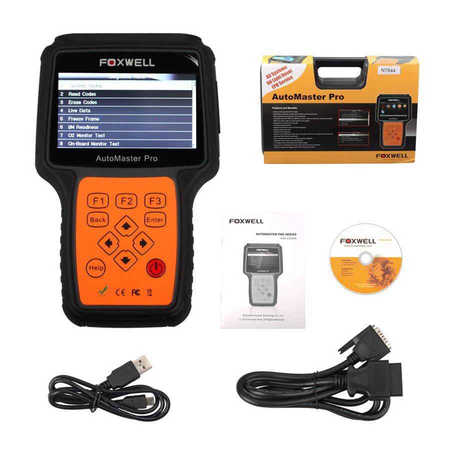 Foxwell NT644 Automaster Alle macht Full Systems + EPB + Öl Service Scanner