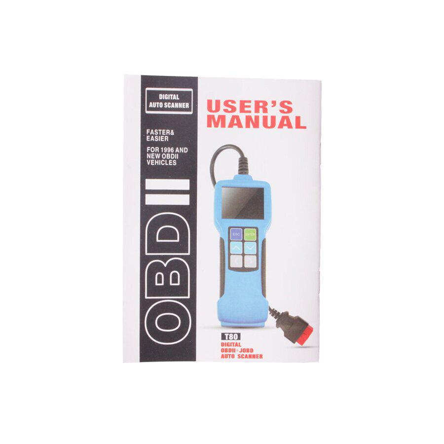 JOBD OBD2 EOBD Color Display Auto Scanner T80 Für Japan Cars Breiter Fahrzeugabdeckung mit CAN Protocol Support