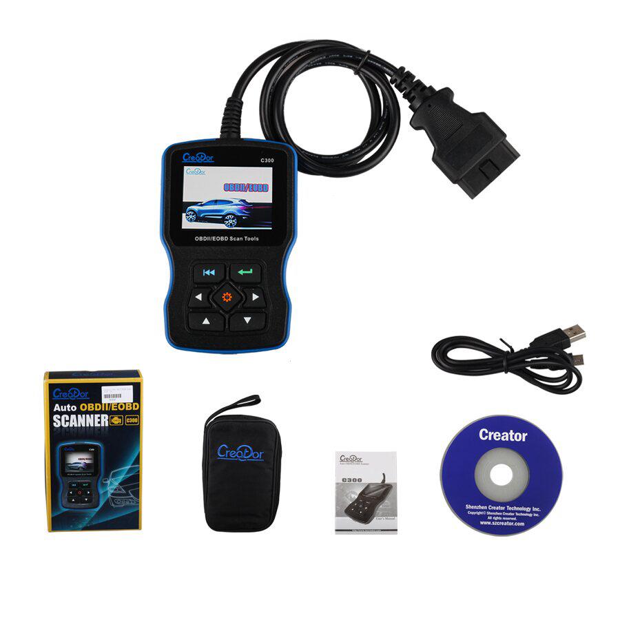 Creator C300 V4.1 OBDII /EOBD Scan Tool Hand held Scanner Free Update Online