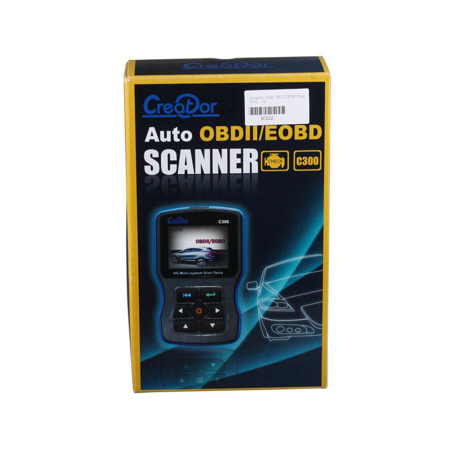 Creator C300 V4.1 OBDII /EOBD Scan Tool Hand held Scanner Free Update Online