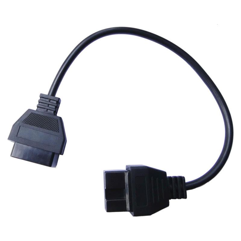 12pin OBD2 Connector Adapter für Mitsubishi Auto Diagnostic Tool -Black Head