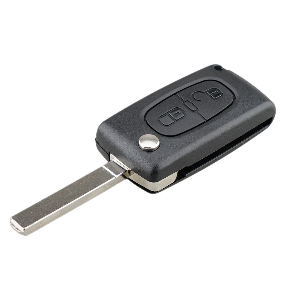 2 Tasten Auto Car Remote Key Foto ID46 Chip Für Peugeot 207 307 308 407 807 433MHz VA2 Blade CE0536 5pcs/lot